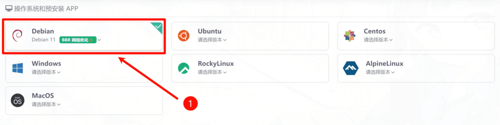 云服务器安装linux系统及部署宝塔面板教程(以雨云为例)1