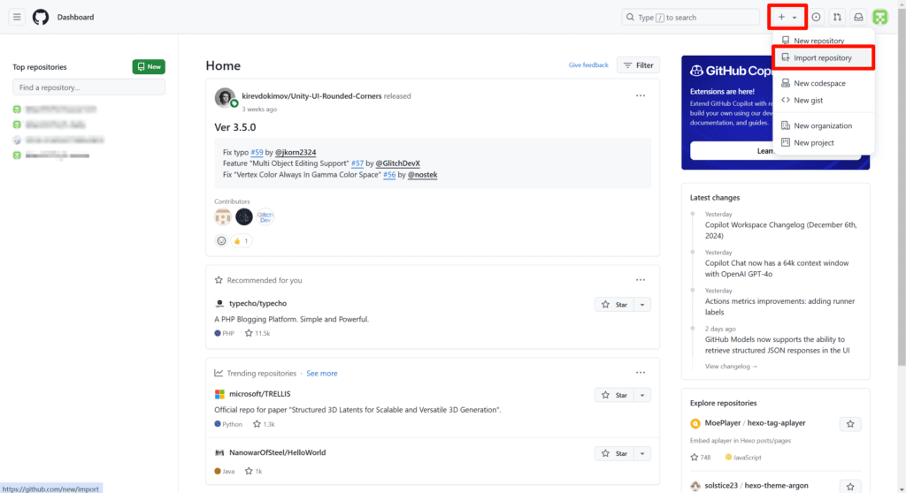Github中fork下来的仓库无法设置为私有(private)解决方案1
